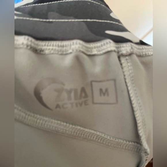 Zyia Gray and Black Came Pants with Drawstring and Pockets Size Medium - Picture 11 of 11